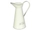 Krémový smaltovaný džbán s nápisem Le Bain - 20*Ø13*26cm/ 1,5L