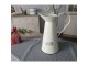 Krémový smaltovaný džbán s nápisem Le Bain - 20*Ø13*26cm/ 1,5L