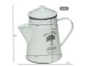 Bílá smaltovaná konvička na kávu Aromatic Coffee - 21*Ø13*19cm/ 1L