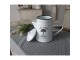 Bílá smaltovaná konvička na kávu Aromatic Coffee - 21*Ø13*19cm/ 1L