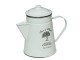 Bílá smaltovaná konvička na kávu Aromatic Coffee - 21*Ø13*19cm/ 1L
