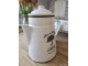 Bílá smaltovaná konvička na kávu Aromatic Coffee - 21*Ø13*19cm/ 1L