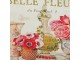 Béžová antik plechová dekorativní taška s květy Belle Fleur - 24*9*25cm