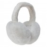 Bílé skládací chlupaté klapky na uši - Ø 13cm - one size Barva: bíláMateriál: 100% polyesterHmotnost: 0,066 kg