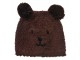 Hnědá dětská čepice medvídek Bear - one size