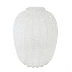 Skleněná váza s vroubkováním Sophia - Ø 17*22cm