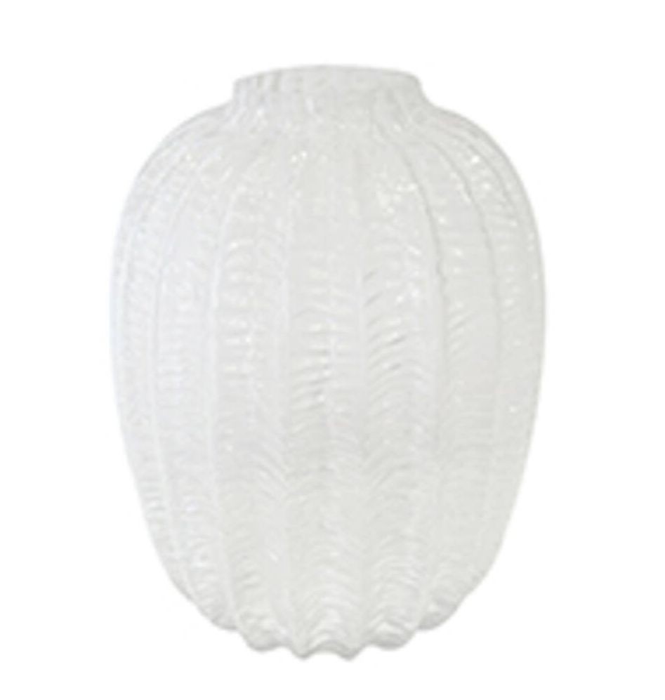 Skleněná váza s vroubkováním Sophia - Ø 17*22cm