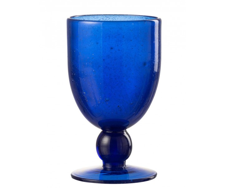Modrá sklenička na víno s bublinkami Wine Lisboa Blue - Ø9*15cm / 370ml