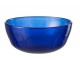 Modrá skleněná miska s bublinkami Lisboa Blue - Ø15*6cm / 630ml