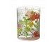 Sklenička na vou s barevnými květy Floral glass - Ø8*10cm / 280ml