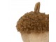 Hnědý plyšový dekorační žalud Acorn brown - Ø 11*15cm