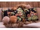 Hnědý plyšový dekorační žalud Acorn brown - Ø 11*15cm
