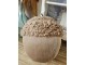 Béžový plyšový dekorační žalud Acorn beige - Ø 20*24cm