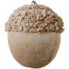 Béžový plyšový dekorační žalud Acorn beige - Ø 20*24cm Barva: béžováMateriál: polyester