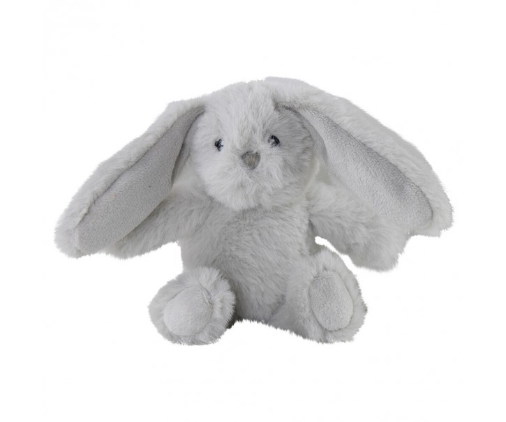 Plyšová dekorační hračka šedý zajíček Cuddly Bunny - 6*12*16cm
