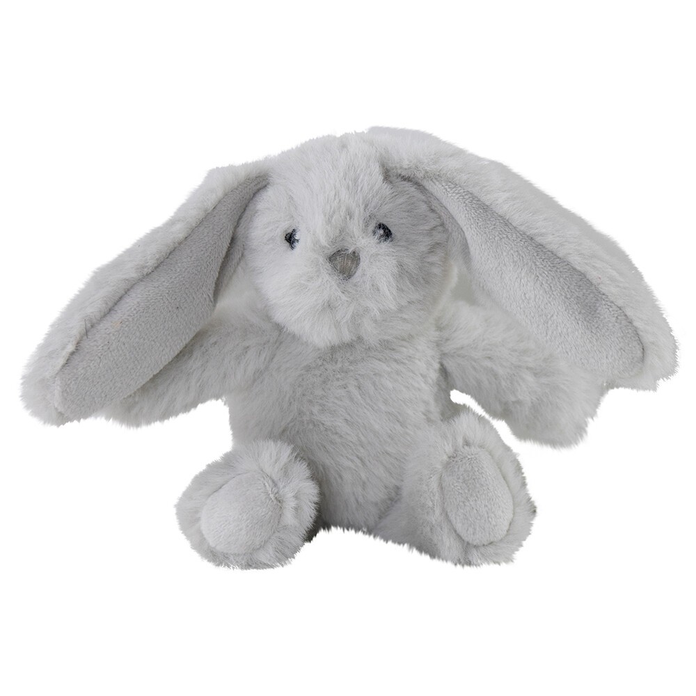 Plyšová dekorační hračka šedý zajíček Cuddly Bunny - 6*12*16cm