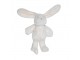 Plyšová dekorační hračka bílý zajíček Cuddly Bunny - 6*12*16cm