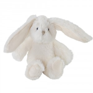 Plyšová dekorační hračka bílý zajíček Cuddly Bunny - 6*12*16cm