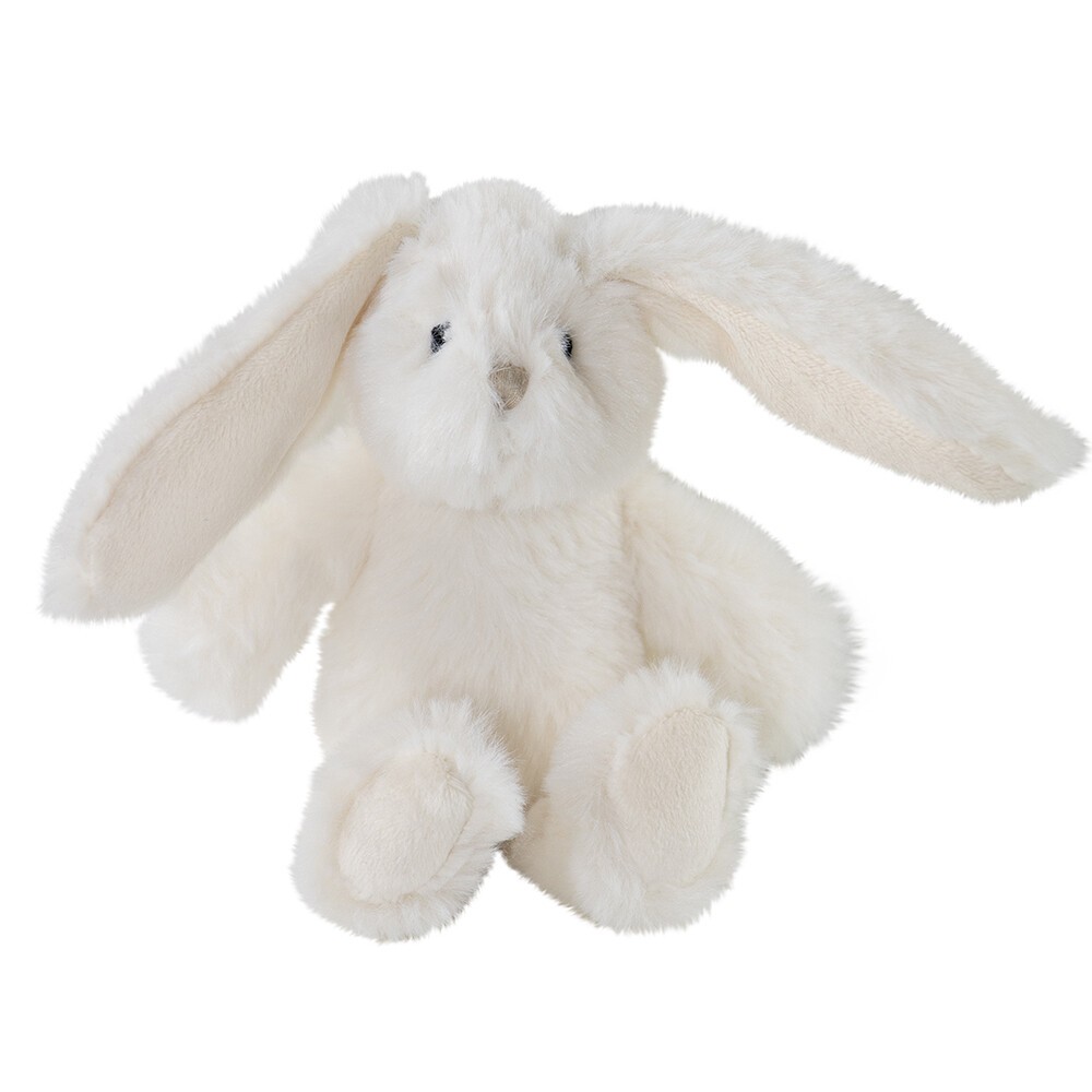 Levně Plyšová dekorační hračka bílý zajíček Cuddly Bunny - 6*12*16cm JCKNWT16