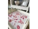 2ks dřevěný podnos s květinovým dekorem Tray Roses - 39*39*5/ 35*35*4 cm