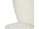 Bílé plyšové designové křeslo Curly Teddy - 60*72*74cm 