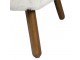 Bílé plyšové designové křeslo Soft Teddy White Off - 60*72*74cm 