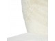 Bílé plyšové designové křeslo Soft Teddy White Off - 60*72*74cm 