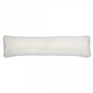 Bílý plyšový měkoučký dlouhý polštář Soft Teddy White Off - 90*13*20cm 