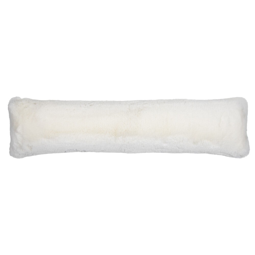 Bílý plyšový měkoučký dlouhý polštář Soft Teddy White Off - 90*13*20cm  Mars & More