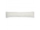 Bílý plyšový dlouhý kudrnatý polštář Curly Teddy White Off - 90*13*20cm 