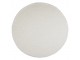 Bílý plyšový kudrnatý kulatý koberec Curly Teddy White Off - Ø 120cm 