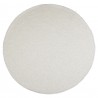 Bílý plyšový kudrnatý kulatý koberec Curly Teddy White Off - Ø 120cm Materiál: polyesterBarva : bílá off / špinavá bílá/