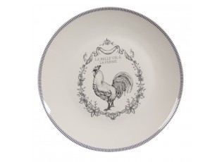 Porcelánový dezertní talíř s kohoutem Devine French Roster - Ø 20cm