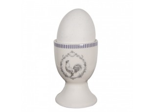 Porcelánový kalíšek na vajíčko s kohoutem Devine French Roster - Ø 4*6cm