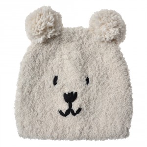 Béžová dětská čepice medvídek Bear - one size