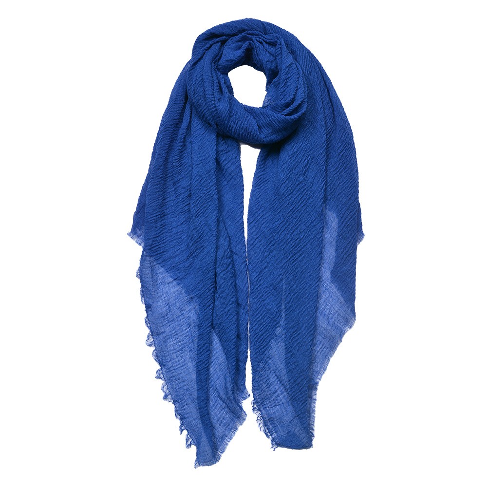 Modrý dámský šátek - 90x180 cm Clayre & Eef