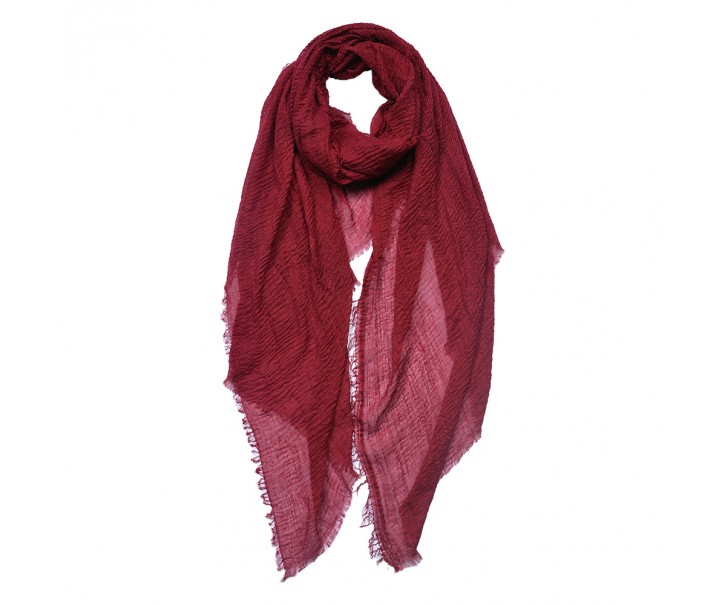 Červený dámský šátek - 90x180 cm