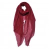 Červený dámský šátek - 90x180 cm Barva: červenáMateriál: SynthetischHmotnost: 0,114 kg