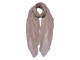 Béžový dámský šátek - 90*180 cm