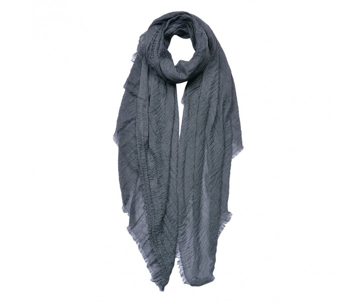 Šedý dámský šátek - 90x180 cm