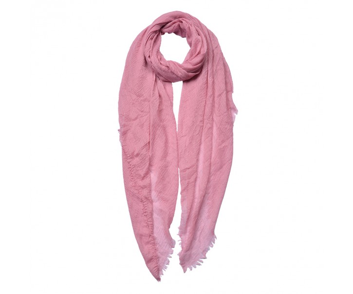 Růžový dámský šátek - 90x180 cm