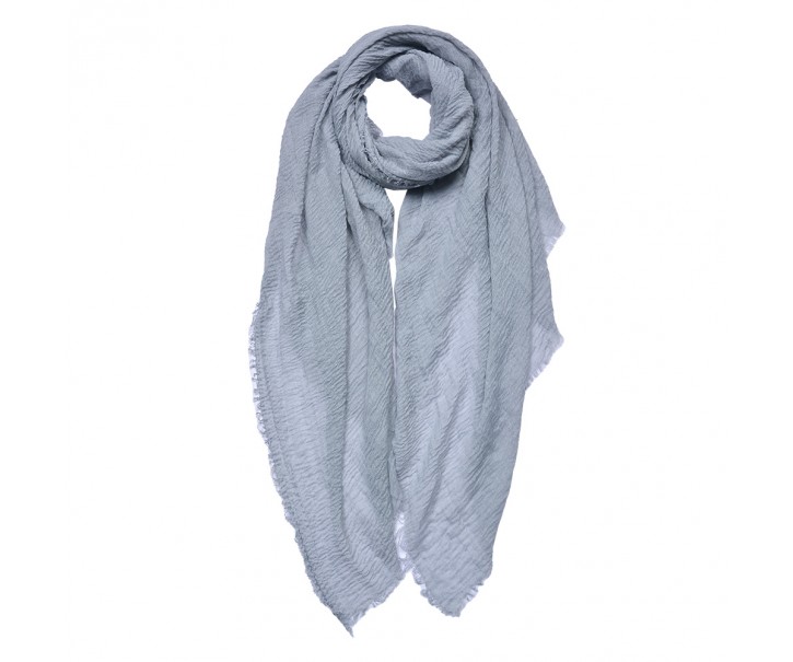Světle šedý dámský šátek - 90x180 cm