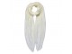 Bílý dámský šátek - 90x180 cm