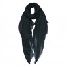 Černý dámský šátek - 90x180 cm