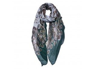 Zelený dámský šátek - 90x180 cm
