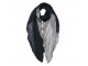 Šedo-černý dámský šátek - 90*180 cm