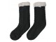 Šedé teplé pletené ponožky - one size