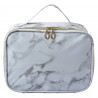 Dámská bílá toaletní mramorovaná taška Marble - 21*8*13 cm Barva: bílá off, šedáMateriál: Polyuretan (PU)Hmotnost: 0,111 kg