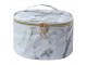 Dámská bílá toaletní mramorovaná taška Marble - 21*12*15 cm