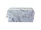 Dámská bílá toaletní mramorovaná taška Marble - 18*8*10 cm